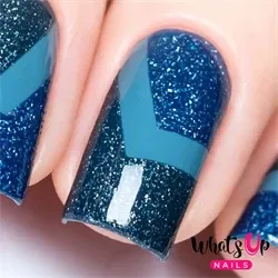 Wide Chevron Tape, 2 ark, (128 stk) Whats Up Nails