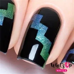 Wide Zig Zag Tape, 2 ark, (144 stk) Whats Up Nails